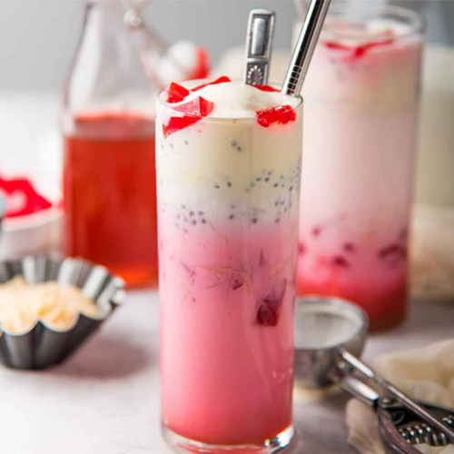 strawberry-falooda